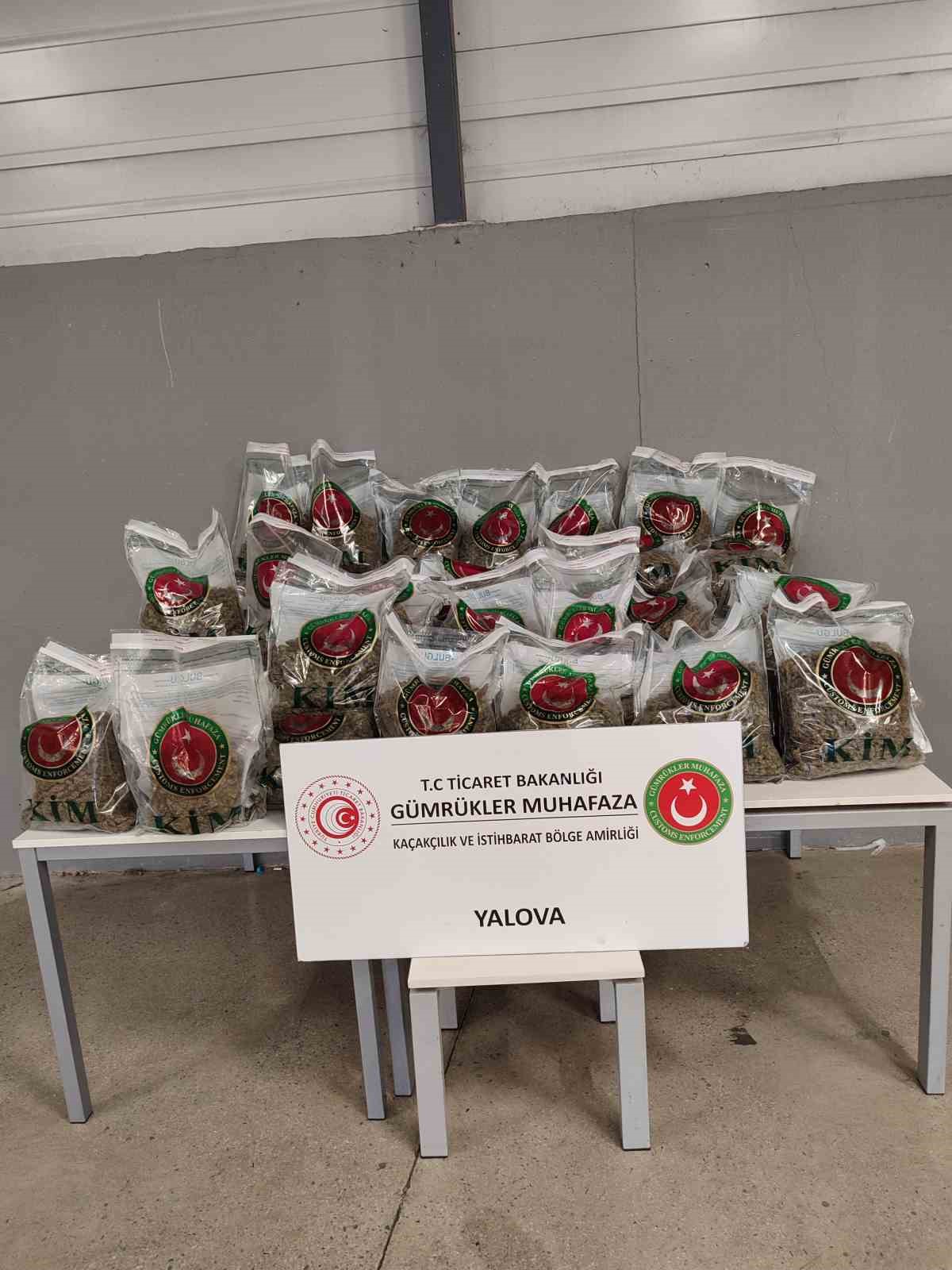 Yalova Ro-Ro Limanı&rsquo;nda yurda sokulmak istenen 80 kilo uyuşturucu yakalandı
