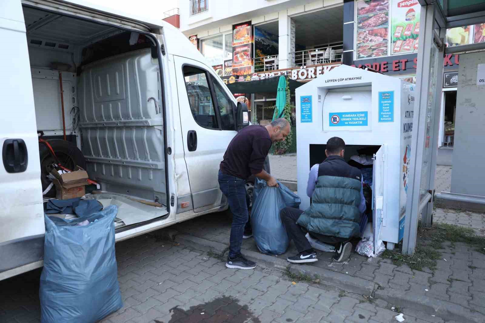 Bingöl’de iki haftada 3 ton 652 kilo tekstil atığı toplandı
