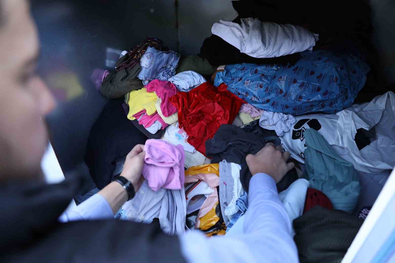 Bing&ouml;l&rsquo;de iki haftada 3 ton 652 kilo tekstil atığı toplandı
