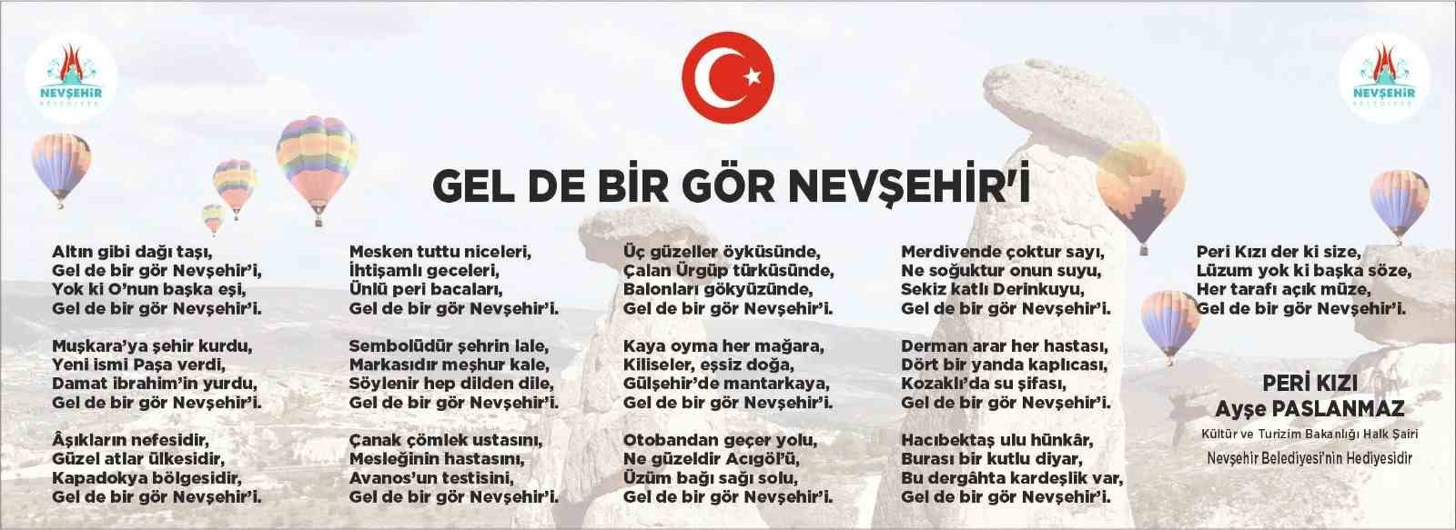 Nevşehir şiiri tablolaştırıldı
