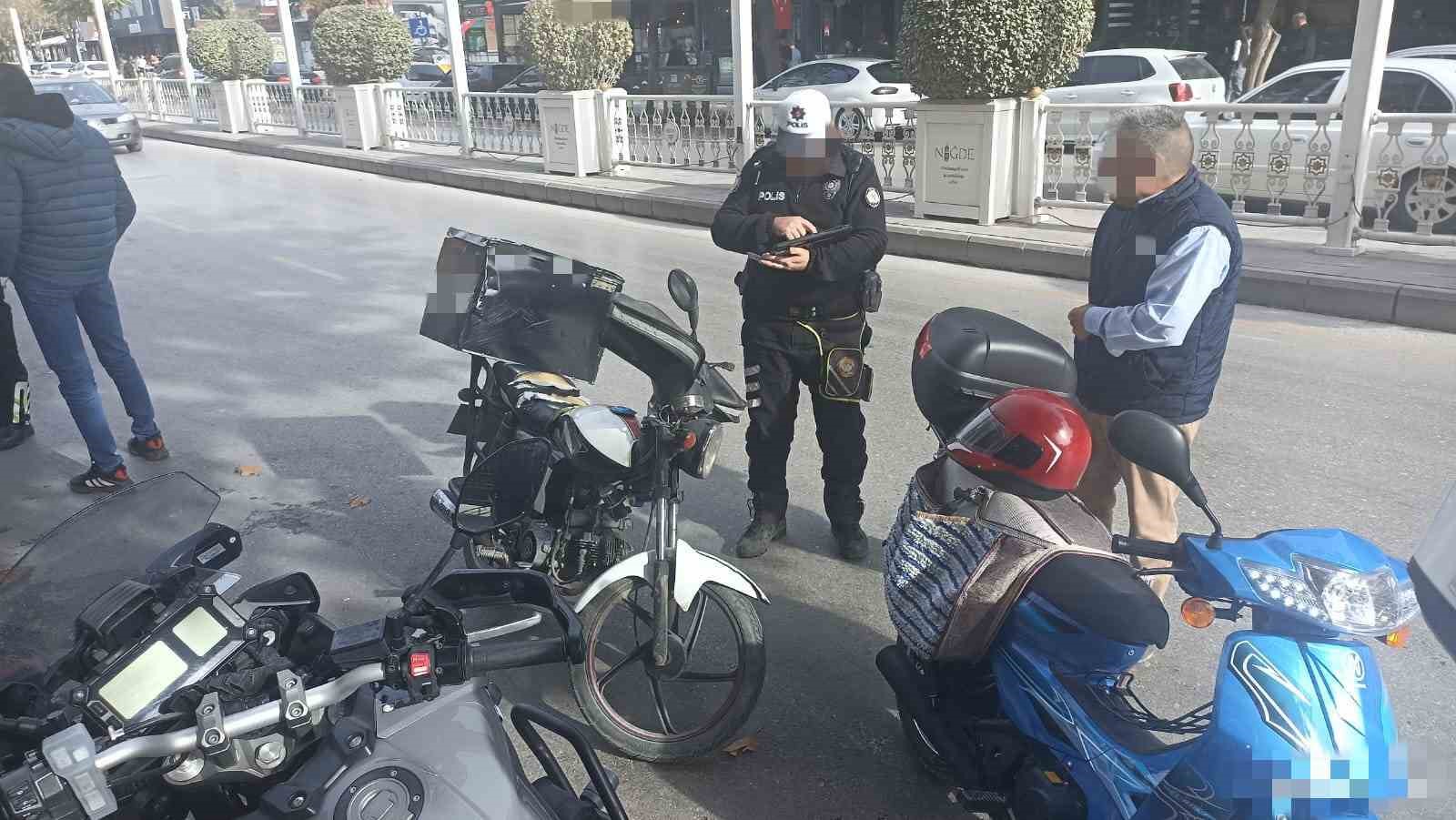 Niğde&rsquo;de motosiklet denetimleri arttı
