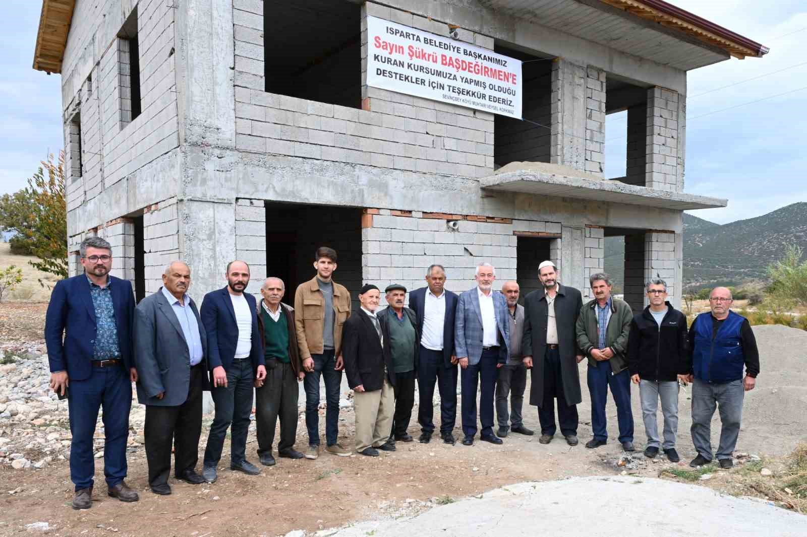 Başkan Başdeğirmen Kur’an Kursu inşaat çalışmalarını inceledi