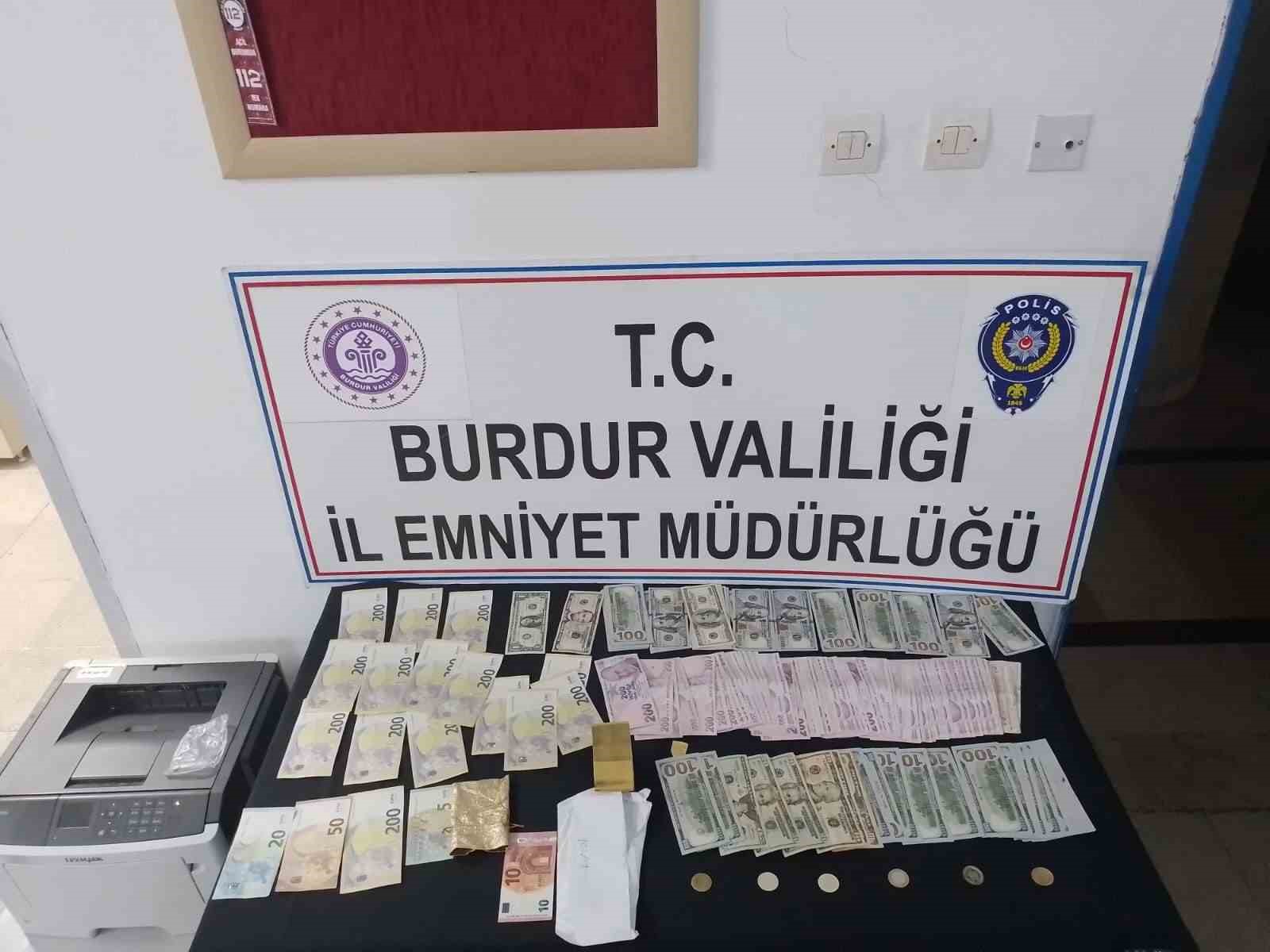 Burdur’da 1 milyon 500 bin TL değerinde döviz çalan hırsız tutuklandı