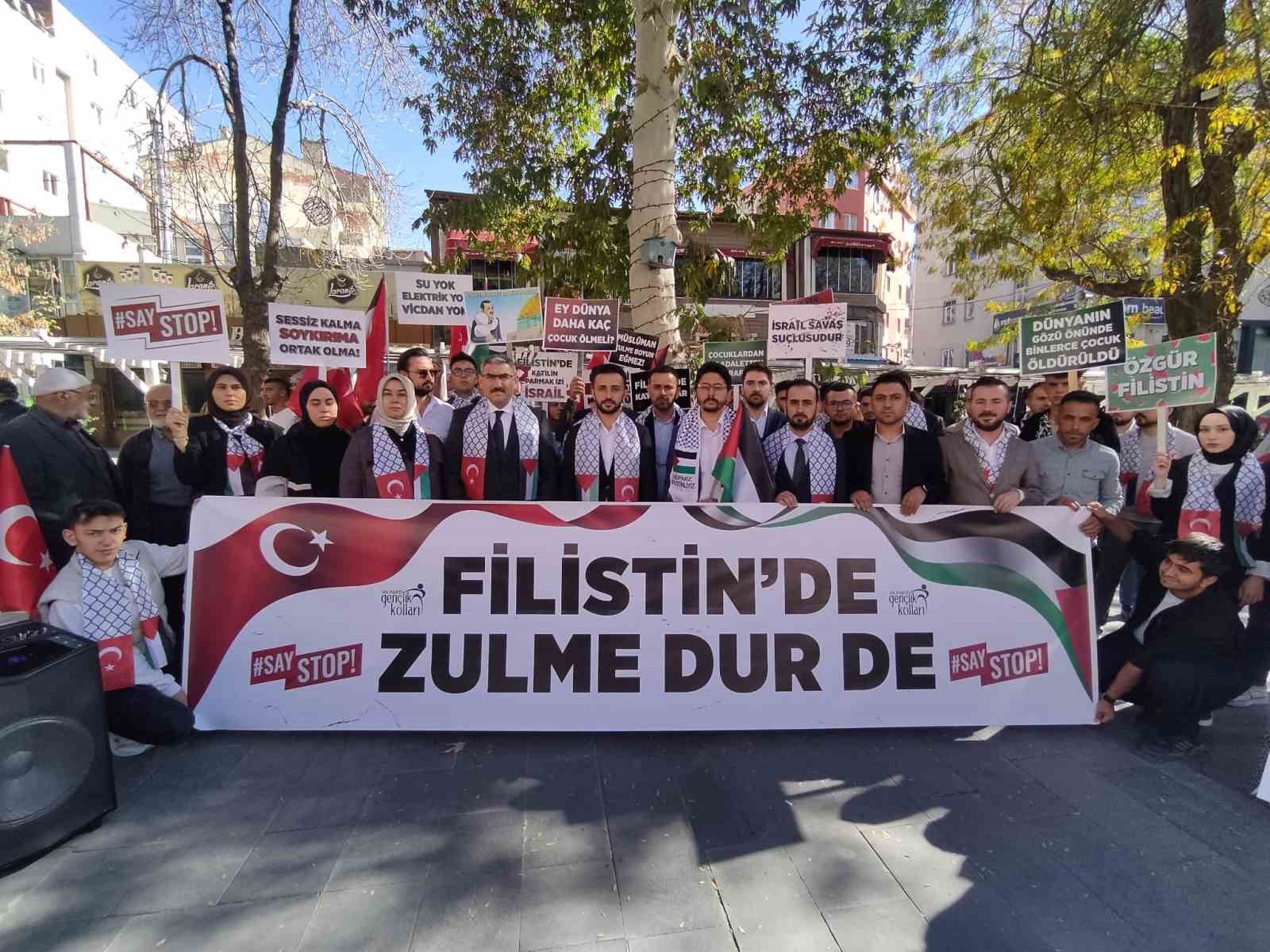 AK Parti Niğde Gençlik Kolları’ndan Filistin’e destek açıklaması