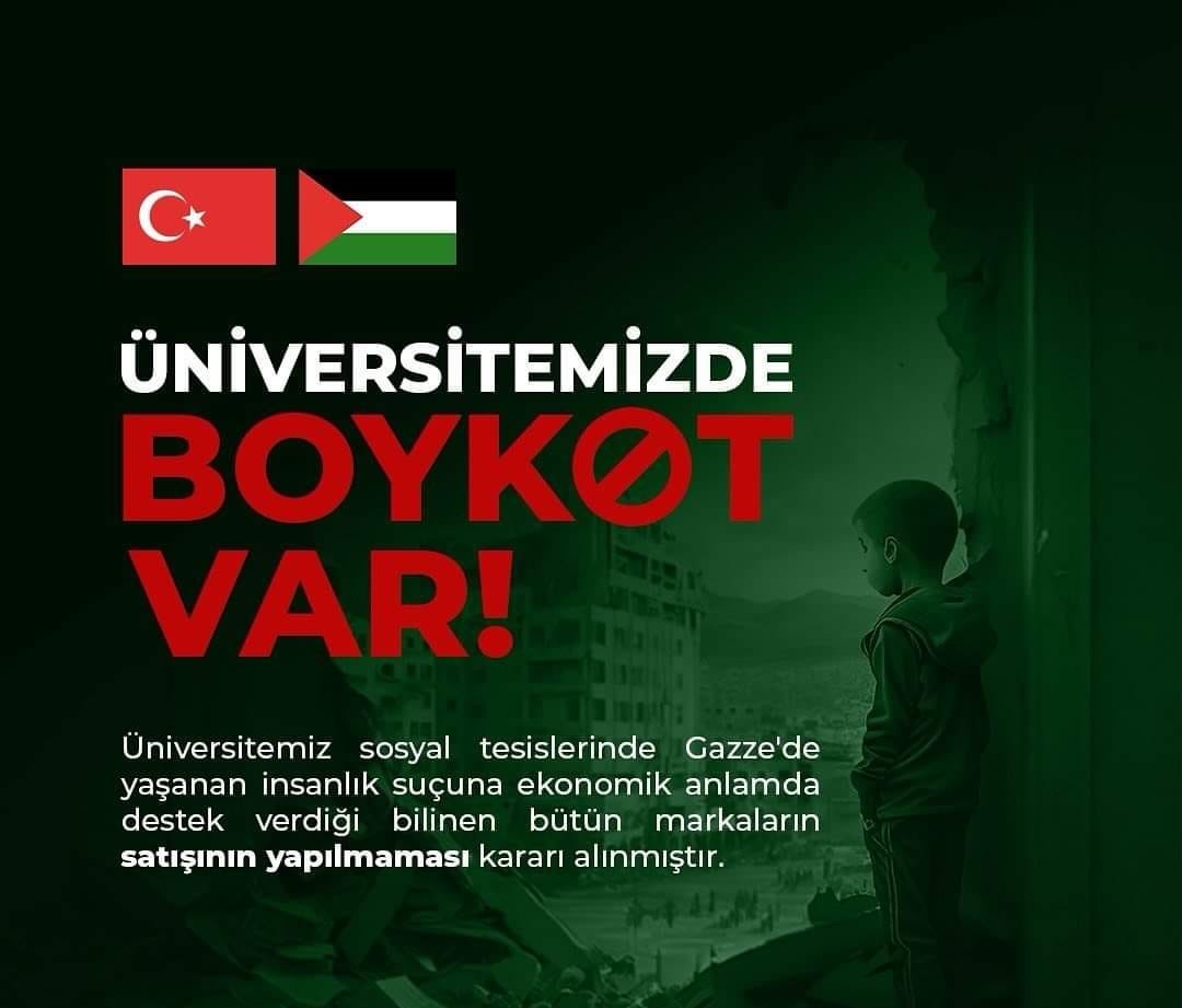 Ömer Halisdemir Üniversitesi’nden İsrail’i destekleyen firmalara boykot kararı