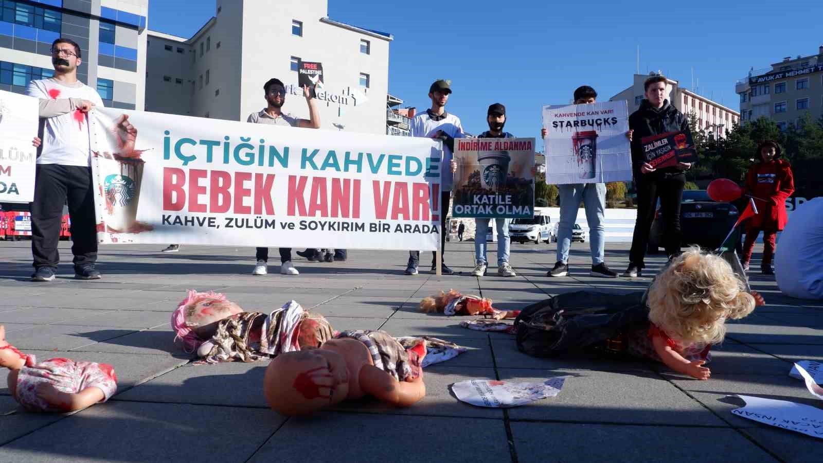 Erzurum’da Gazze için sessiz eylem