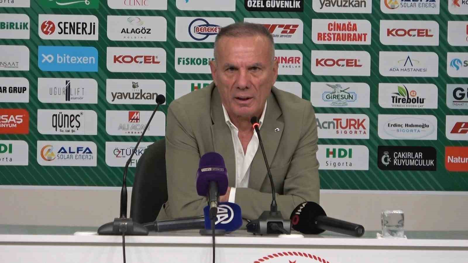 Giresunspor-Erzurumspor FK maçının ardından