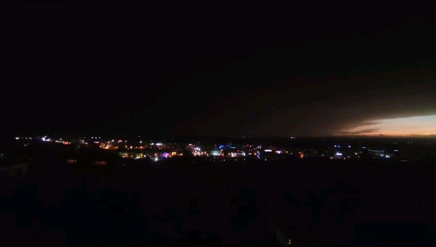 Edirne&rsquo;de şimşekler geceyi aydınlattı
