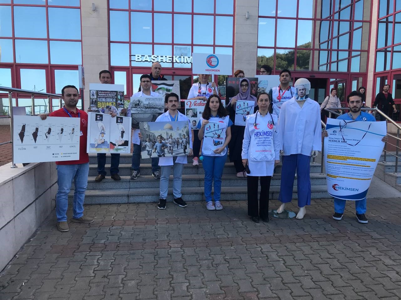 İsrailli doktorların, Şifa Hastanesi’nin bombalanmasını istemesine, Zonguldak’taki doktorlardan tepki