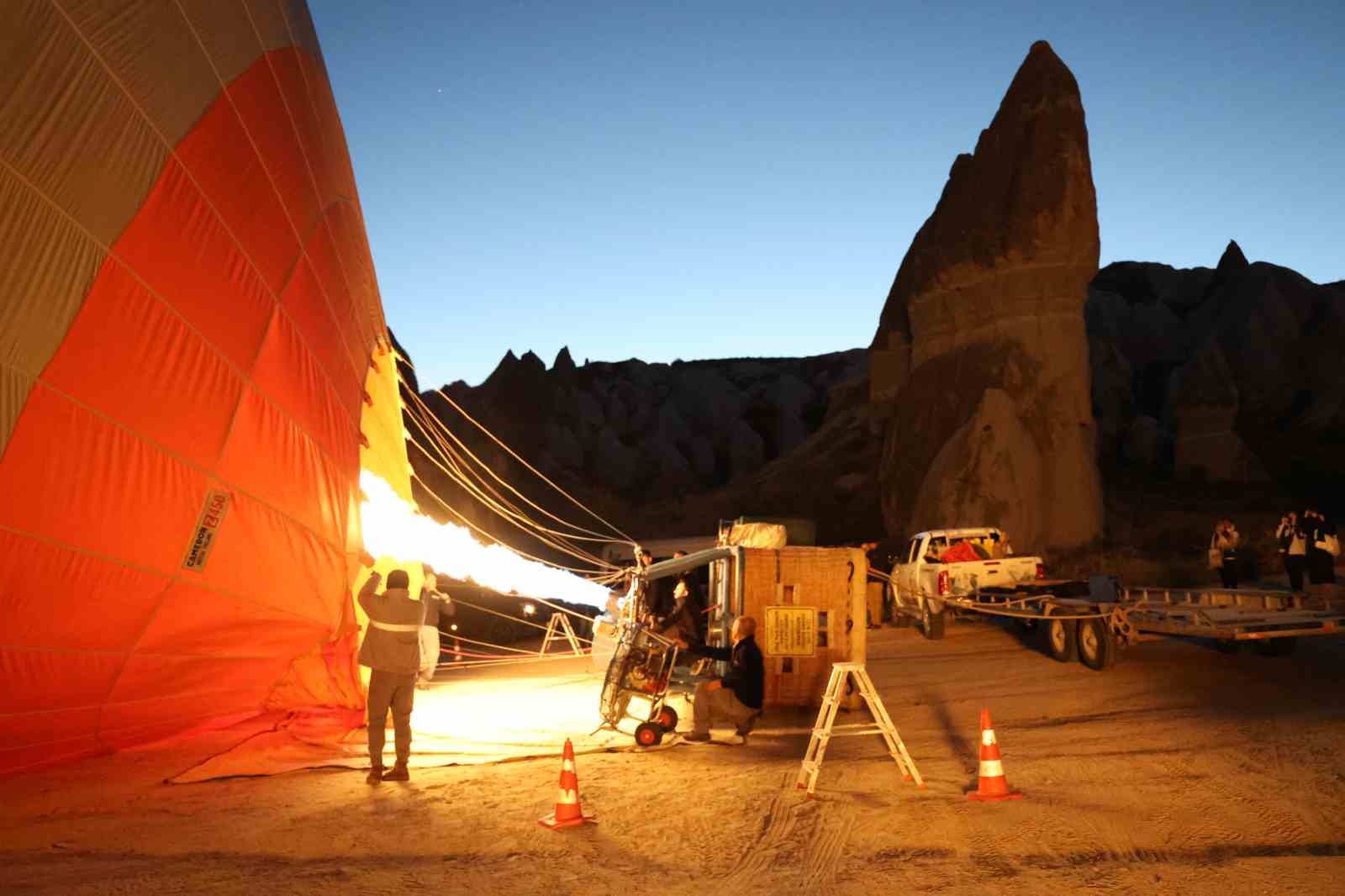 Kapadokya’yı 550 bin turist kuş bakışı izledi