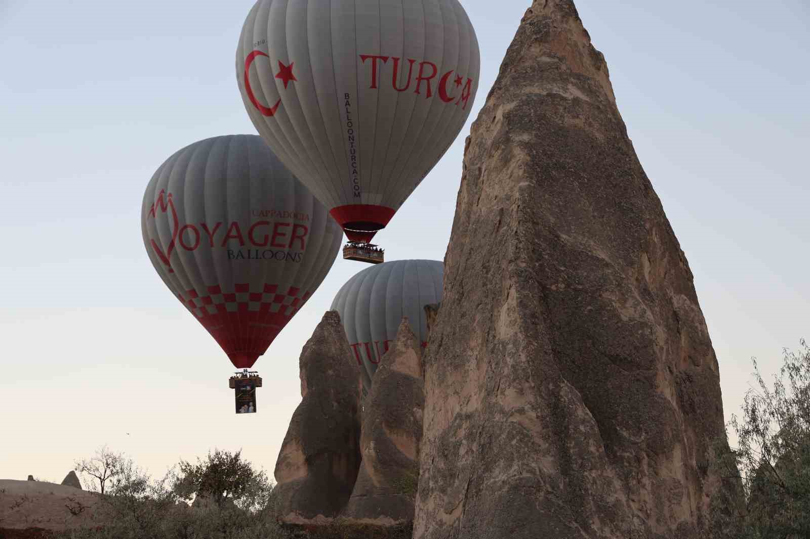 Kapadokya’yı 550 bin turist kuş bakışı izledi
