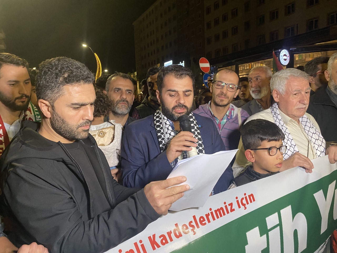 Adıyaman&rsquo;da Filistin&rsquo;e destek y&uuml;r&uuml;y&uuml;ş&uuml;
