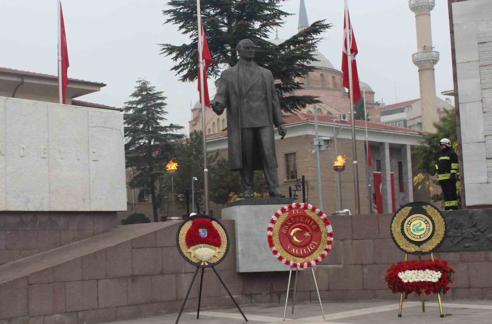 Eskişehir&rsquo;de 10 Kasım Atat&uuml;rk&rsquo;&uuml; anma t&ouml;reni
