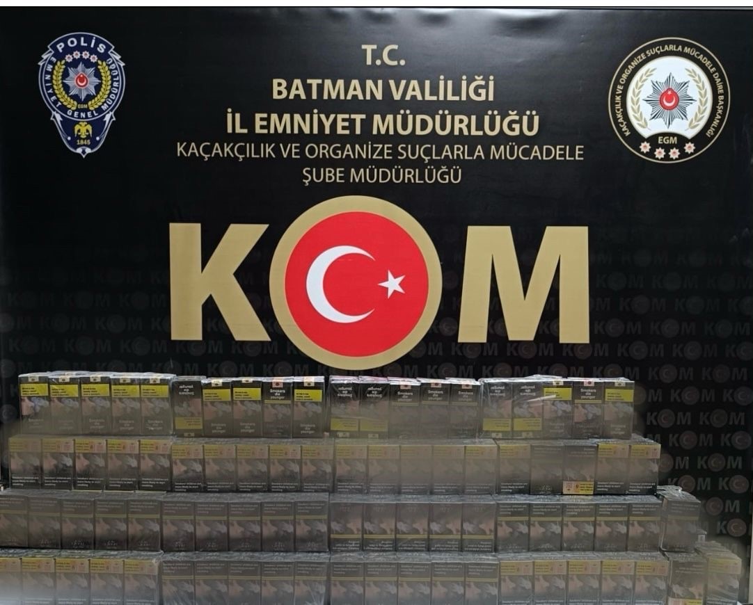 Batman’da çok sayıda gümrük kaçağı ürün ele geçirildi