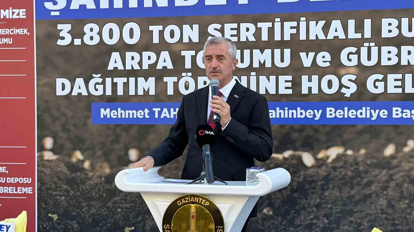 Şahinbey’den çiftçiye büyük destek