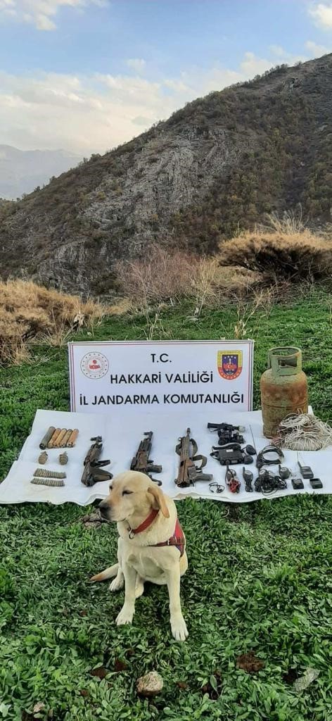 Hakkari&rsquo;de silah ve m&uuml;himmat ele ge&ccedil;irildi
