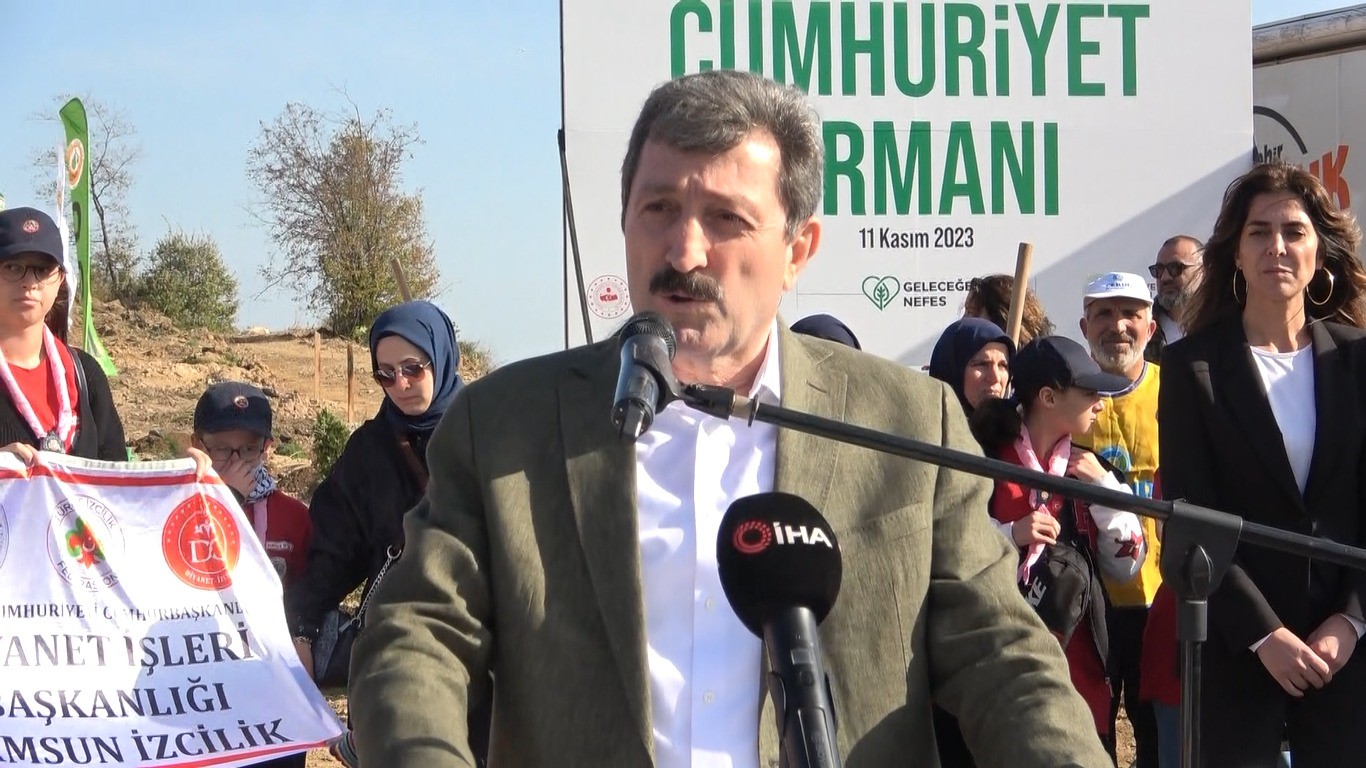 Samsun’da Milli Ağaçlandırma Günü: 100 bin fidan toprakla buluştu