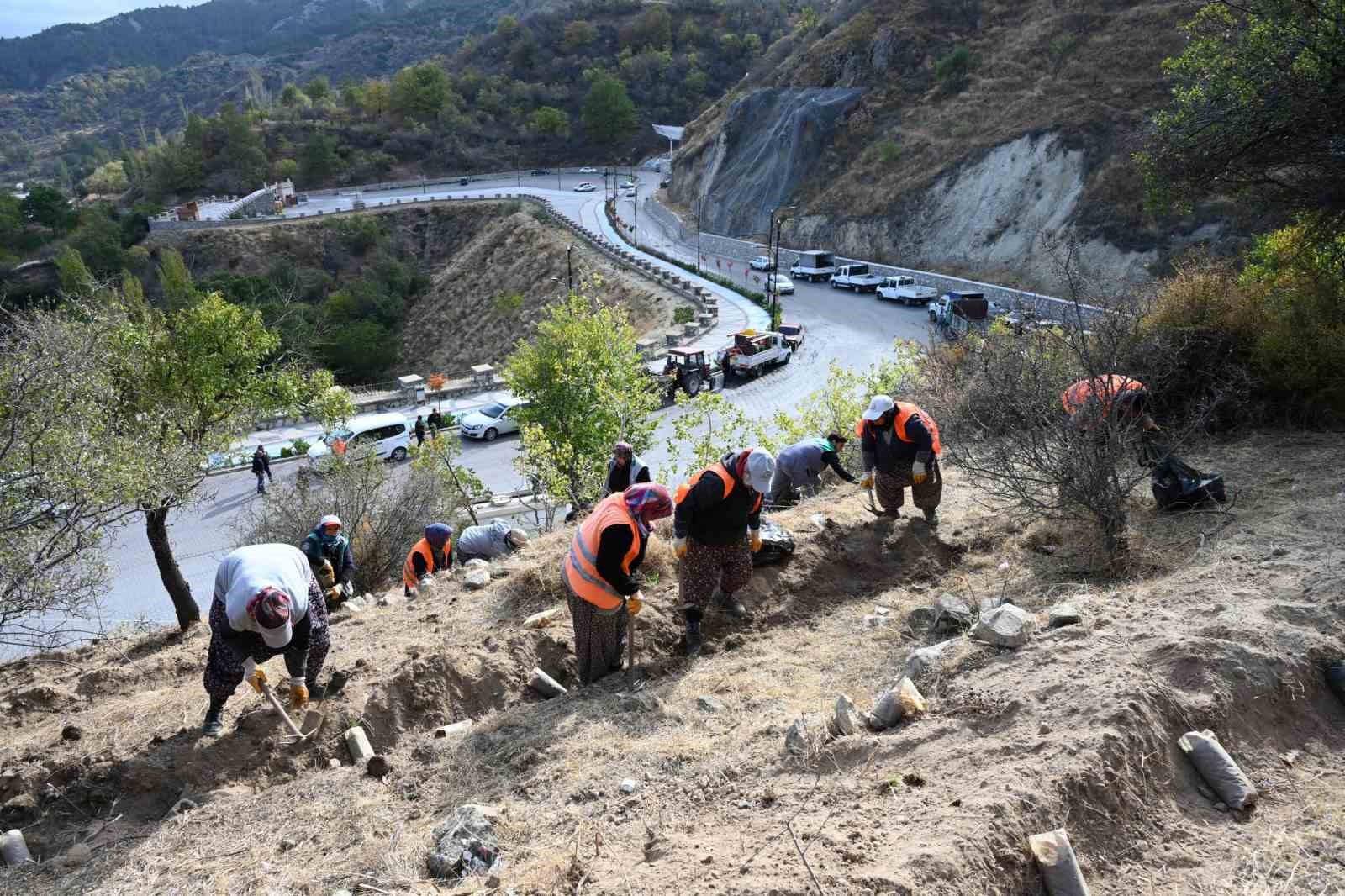 Isparta&rsquo;da 2023 adet ağa&ccedil; fidanını toprakla buluştu
