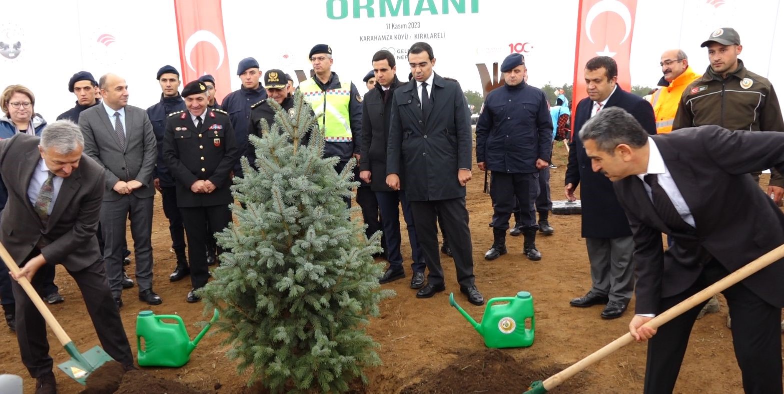Kırklareli’nde "Milli Ağaçlandırma Gününde" 25 bin fidan