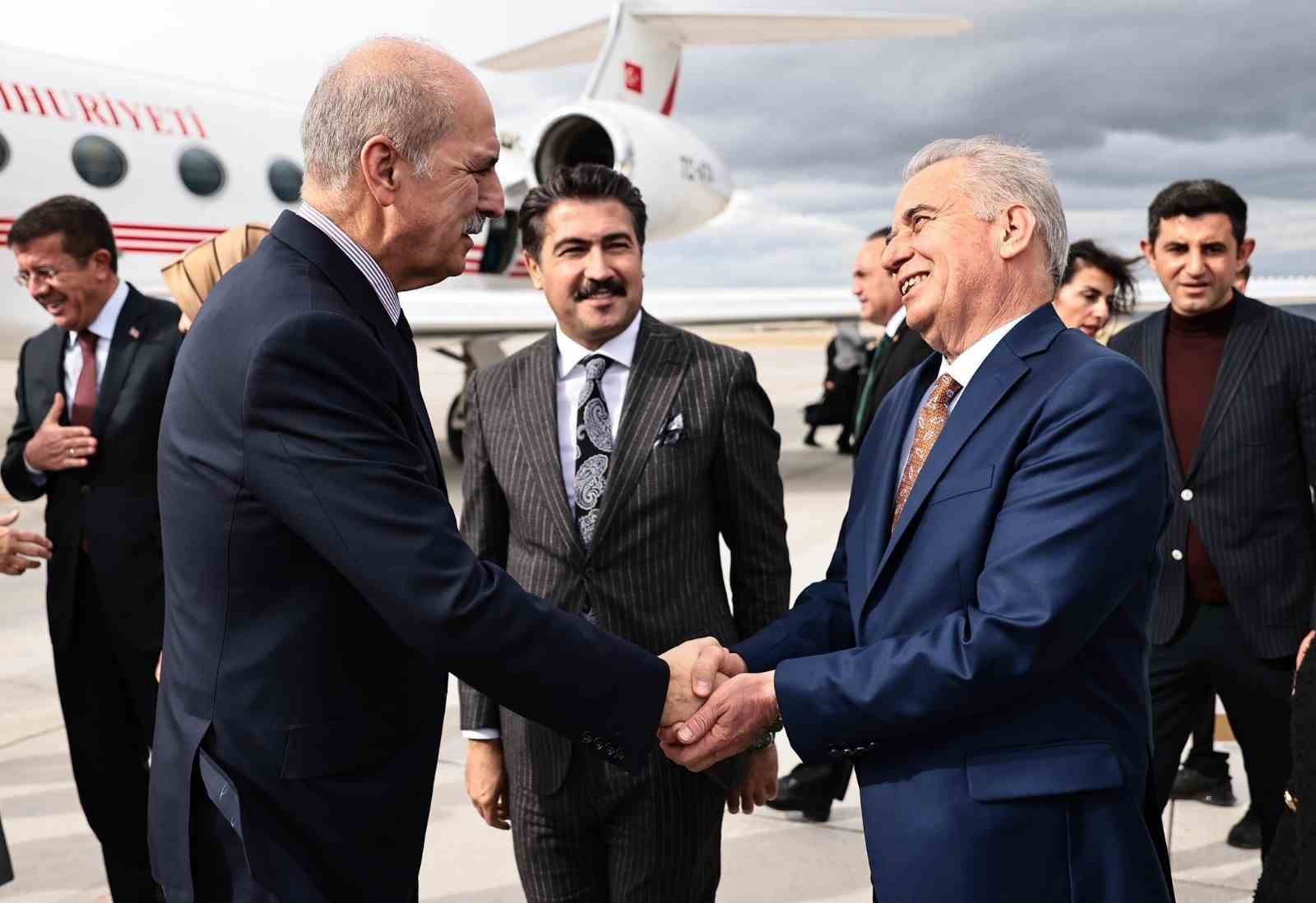 TBMM Başkanı Kurtulmuş’u Denizli heyeti karşıladı