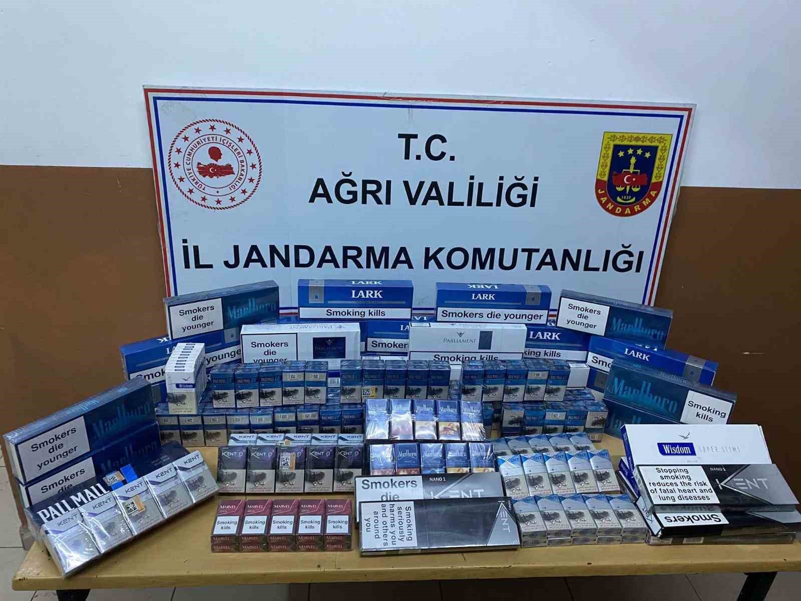 Ağrı’da kaçak yakıt ve sigara ele geçirildi