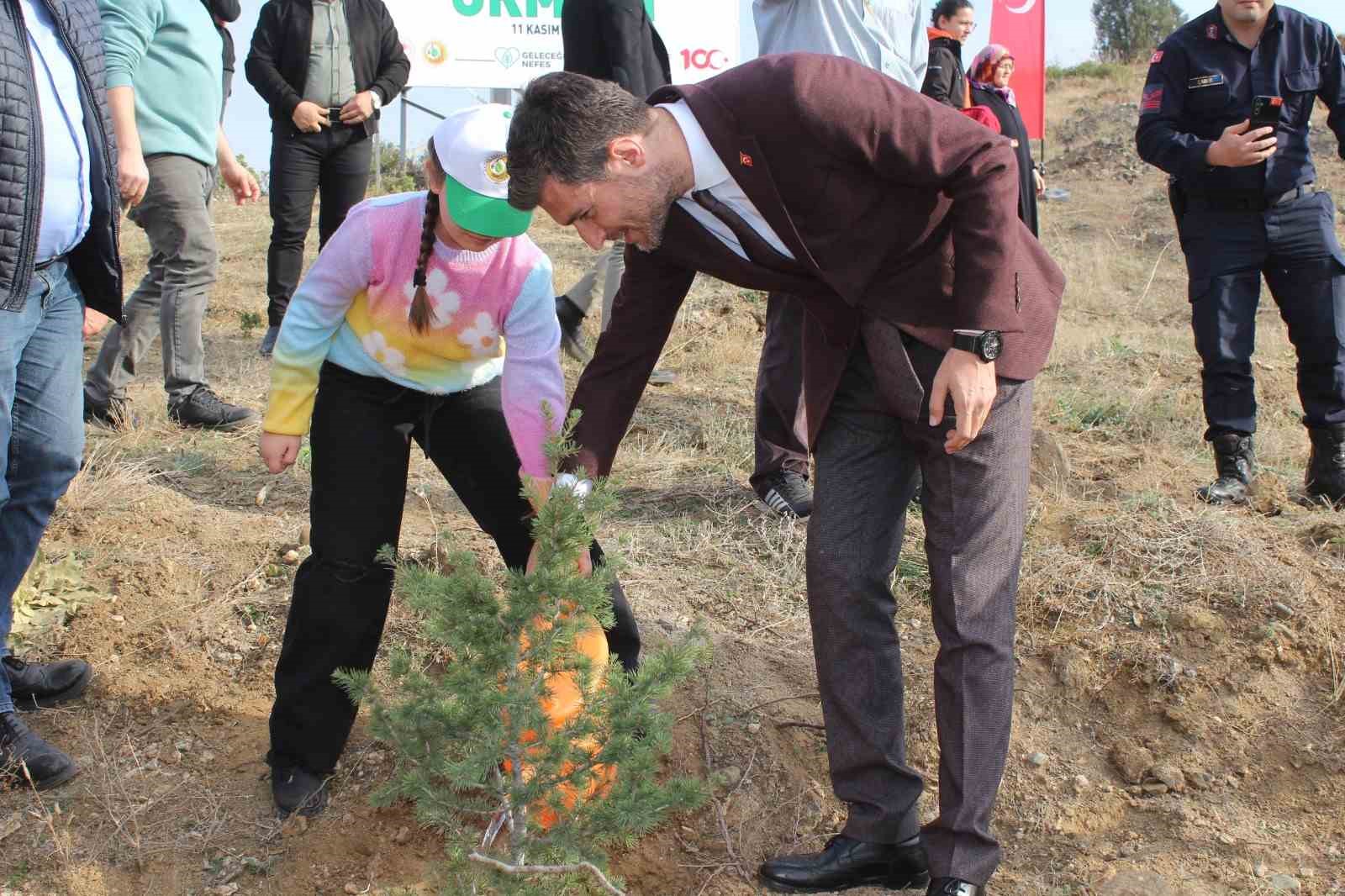 Erbaa’da 6 bin fidan toprakla buluştu