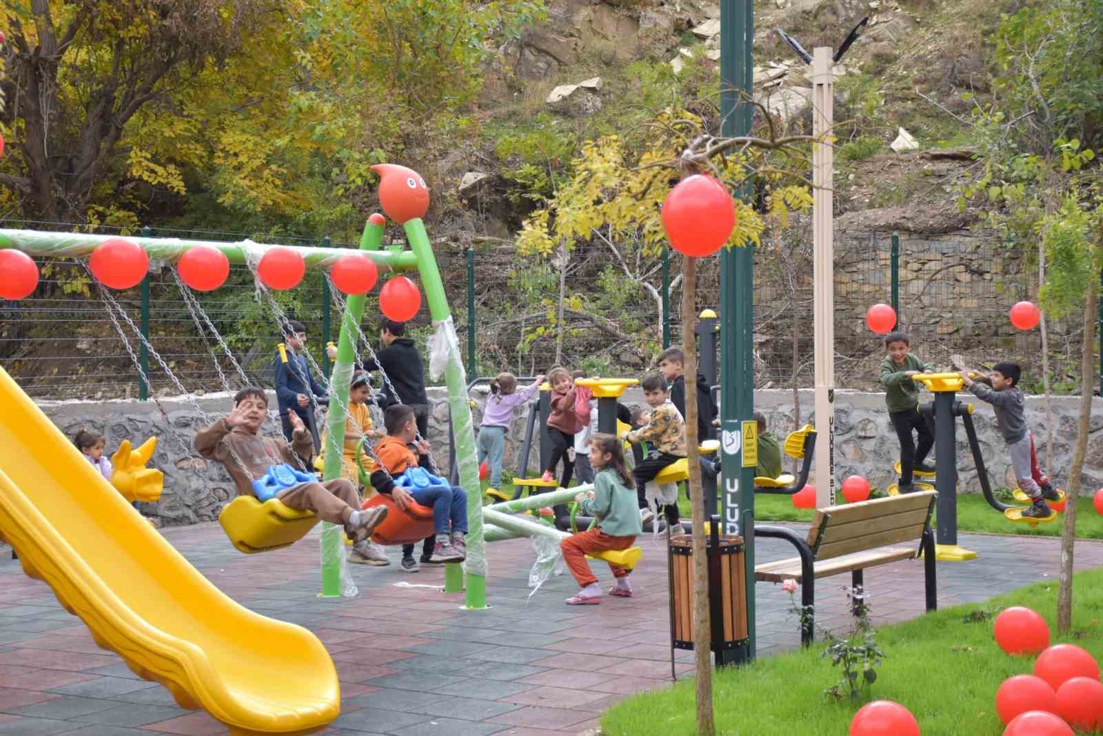 Uludere’de 11’inci parkın açılışı yapıldı