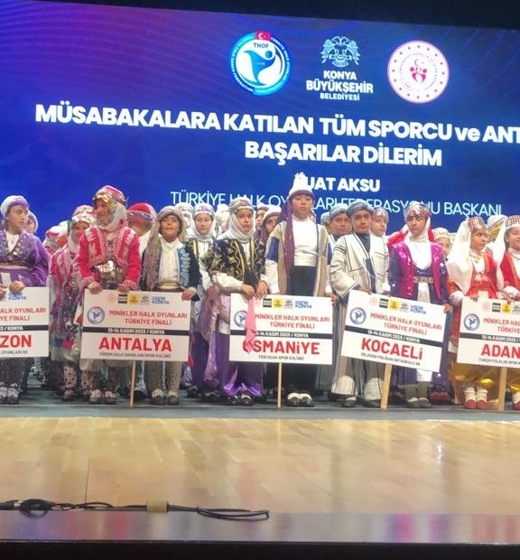 Osmaniye Yedi Ocak Halk Oyunları takımı Türkiye 3’üncüsü oldu
