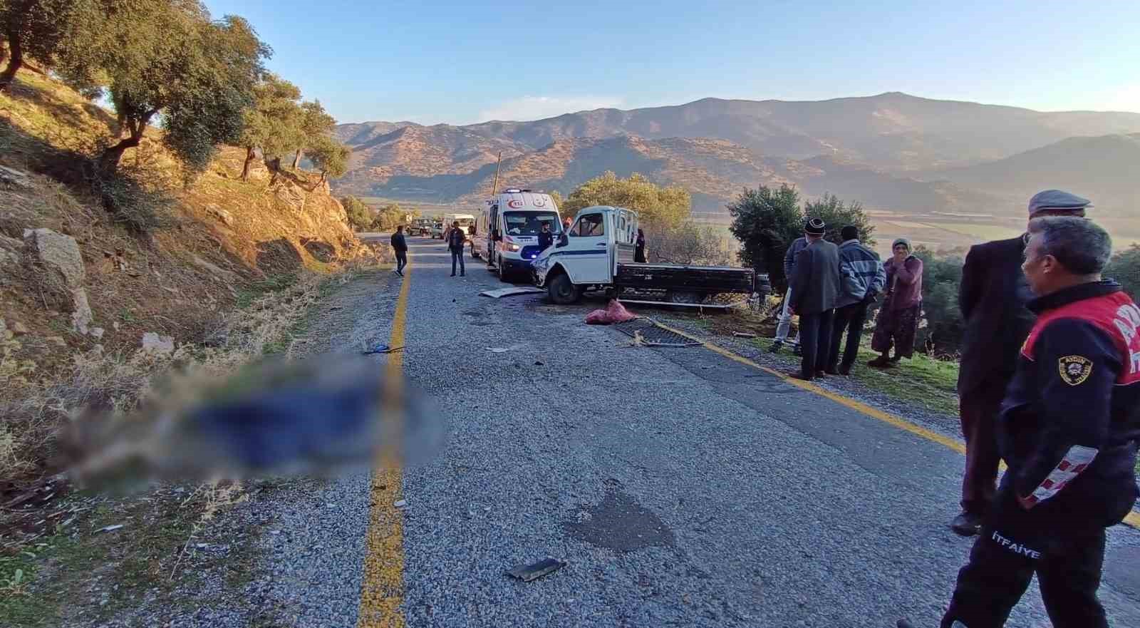 &Ccedil;ine&rsquo;de trafik kazası: 2 &ouml;l&uuml;
