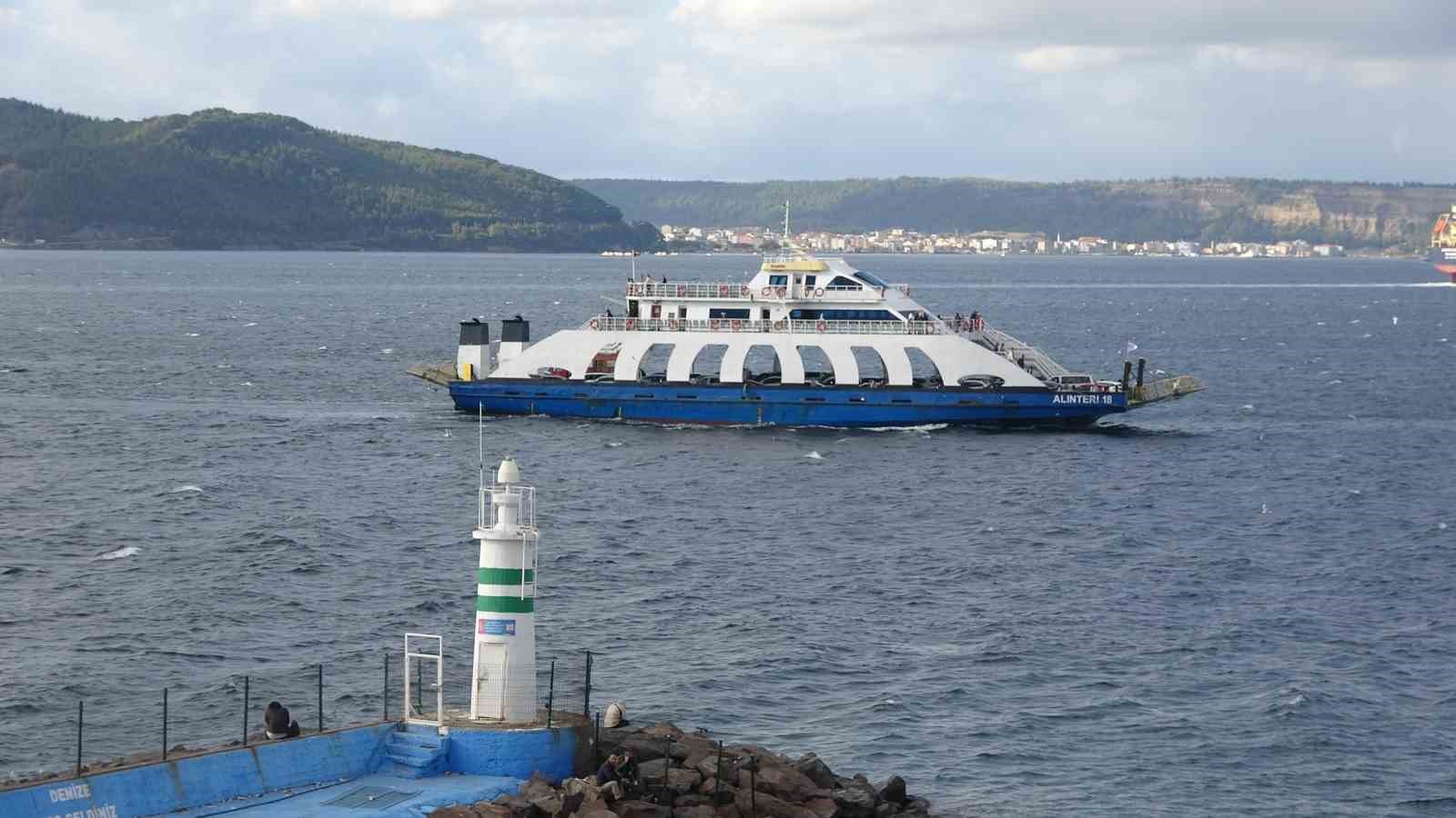 Bozcaada ve G&ouml;k&ccedil;eada&rsquo;ya yarınki bazı feribot seferlerine fırtına engeli
