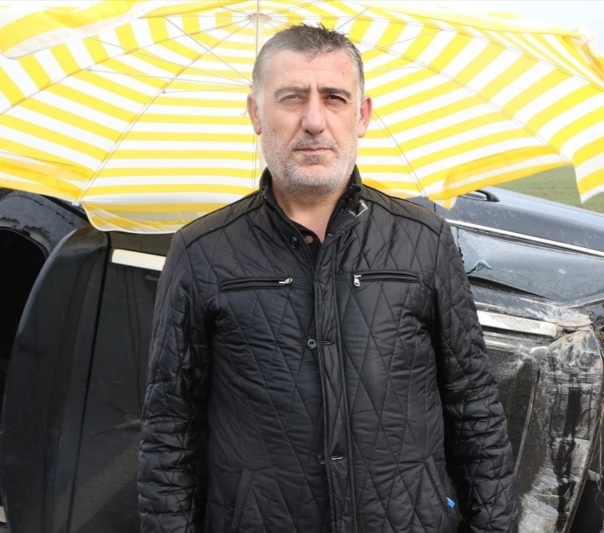 Siirt’te hurdaya dönen aracın sürücüsü emniyet kemeri sayesinde kurtuldu
