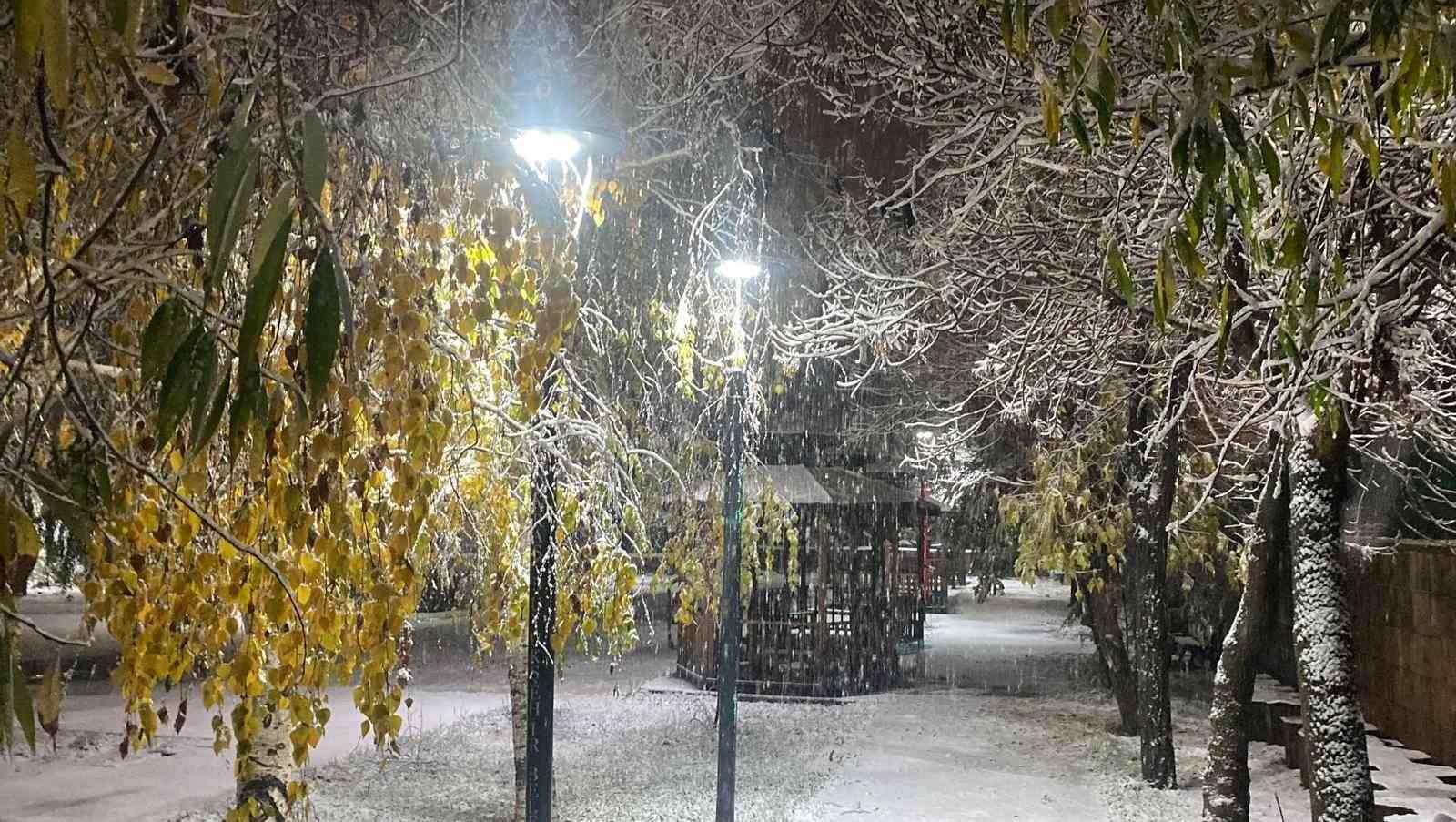 Karlıova&rsquo;da beklenen kar yağışı başladı
