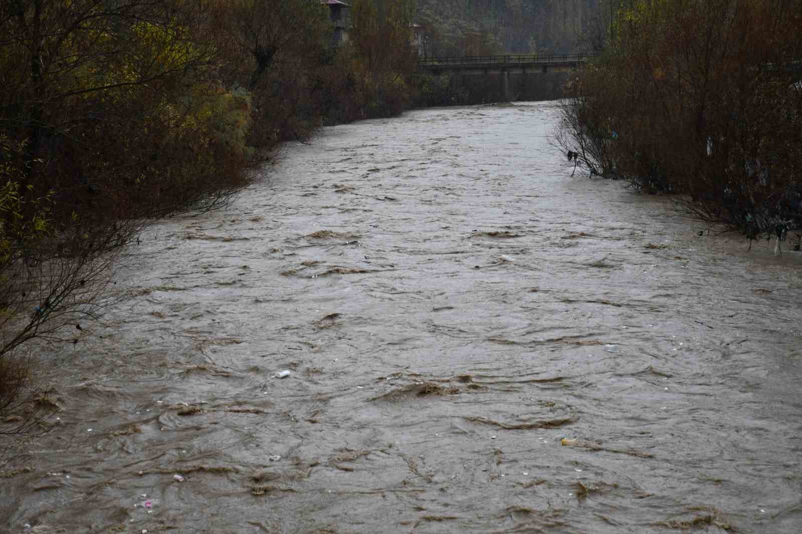 Sağanak yağış &ccedil;ayları taşırdı
