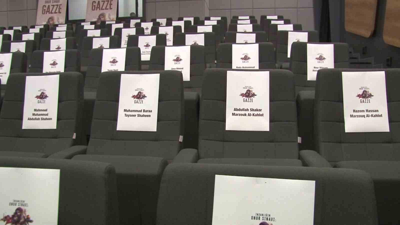 Beykoz’da sinema koltukları Gazze’de katledilen çocuklar için ayrıldı