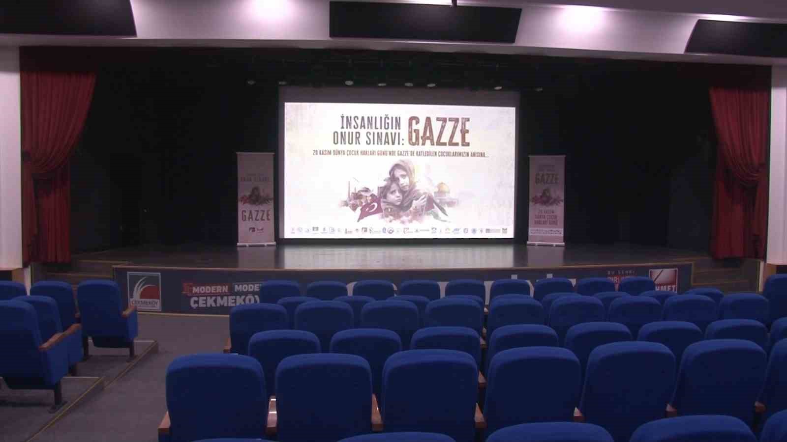 Çekmeköy’de "Tay" çizgi filminde koltuklar Gazze’de katledilen çocuklar için ayrıldı