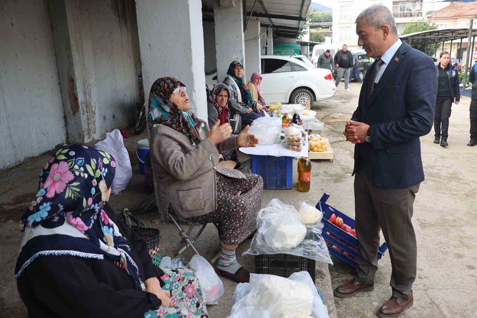 Başkan Kaplan üretici kadınlara köylü pazarı müjdesi verdi