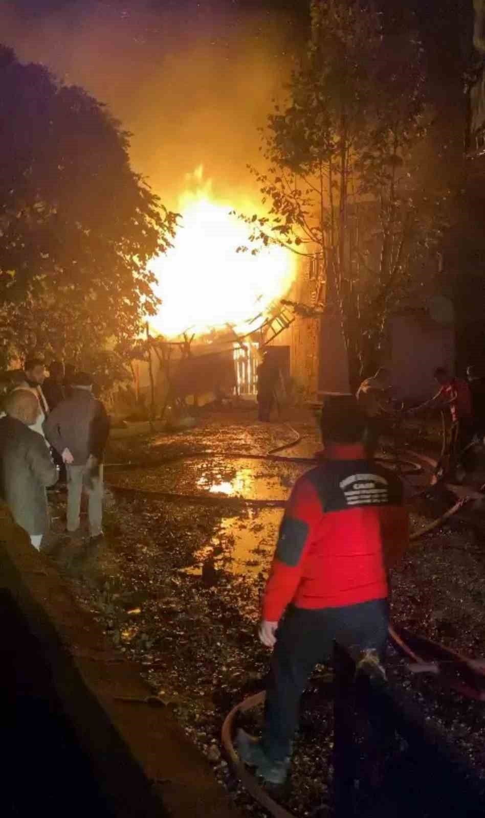 Sakarya’da korkutan yangın: Odunluk alev topuna döndü, mahalleli sokağa döküldü