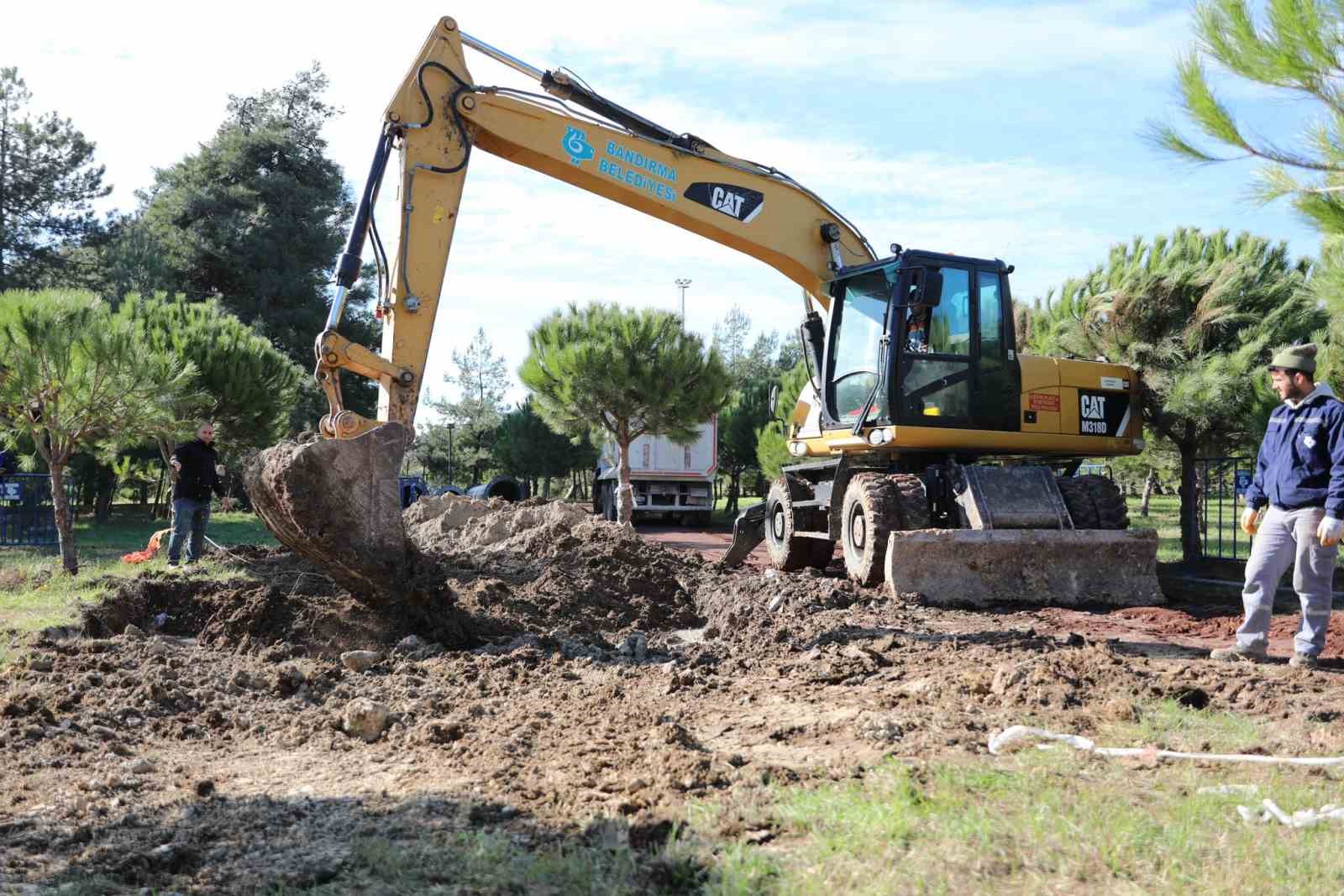 Bandırma’da baz istasyonunun yıkımı gerçekleşti