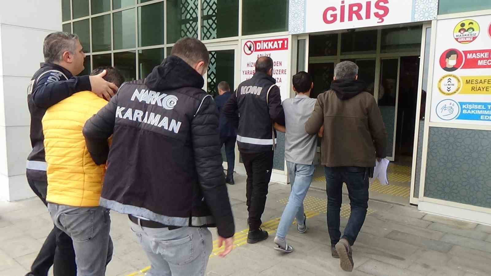 Karaman’da uyuşturucudan 2 kişi tutuklandı
