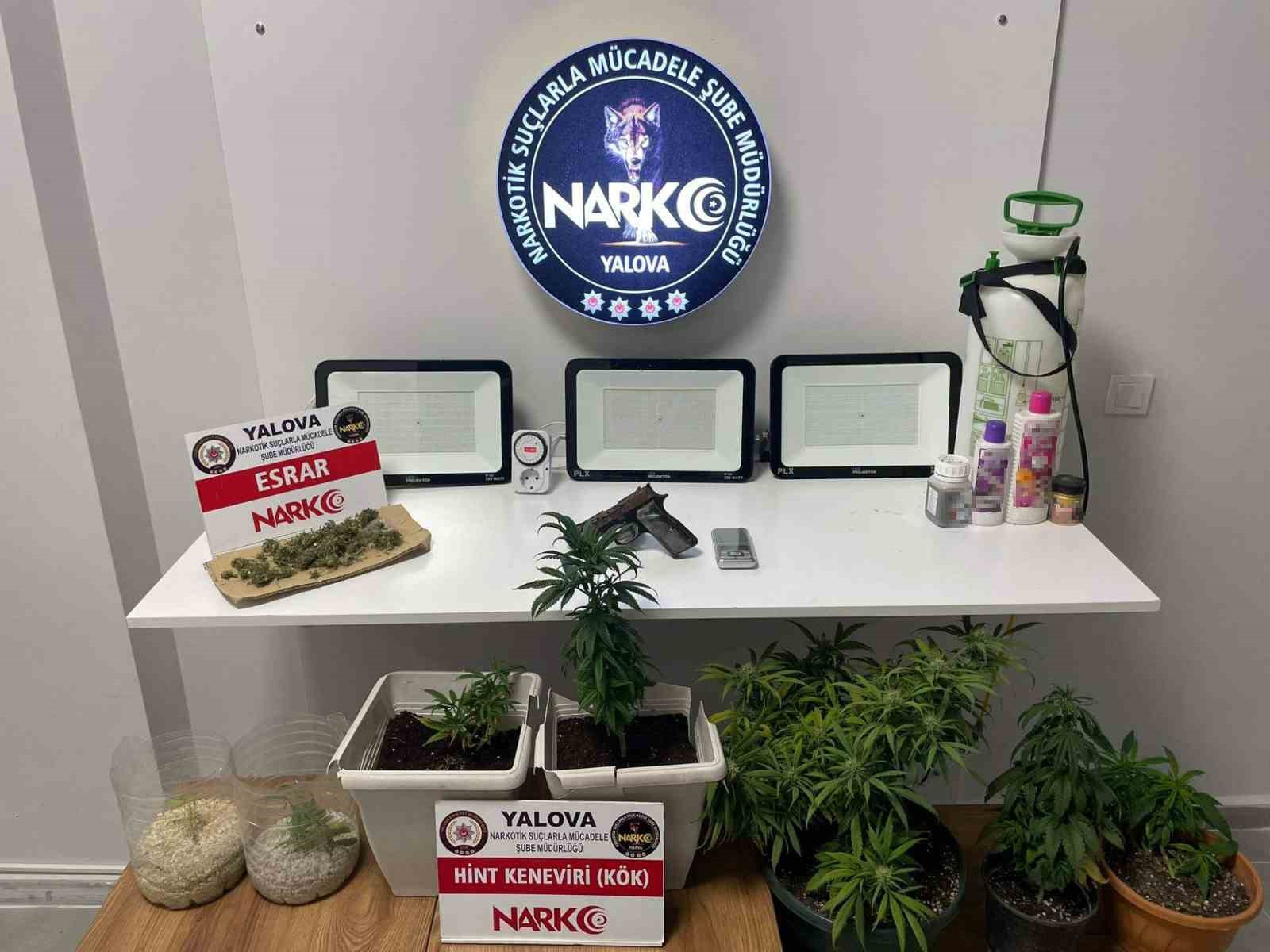 Yalova’daki uyuşturucu operasyonlarında 2 gözaltı