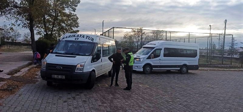 Sarıkaya&rsquo;da okul servis ara&ccedil;larının denetimi s&uuml;r&uuml;yor
