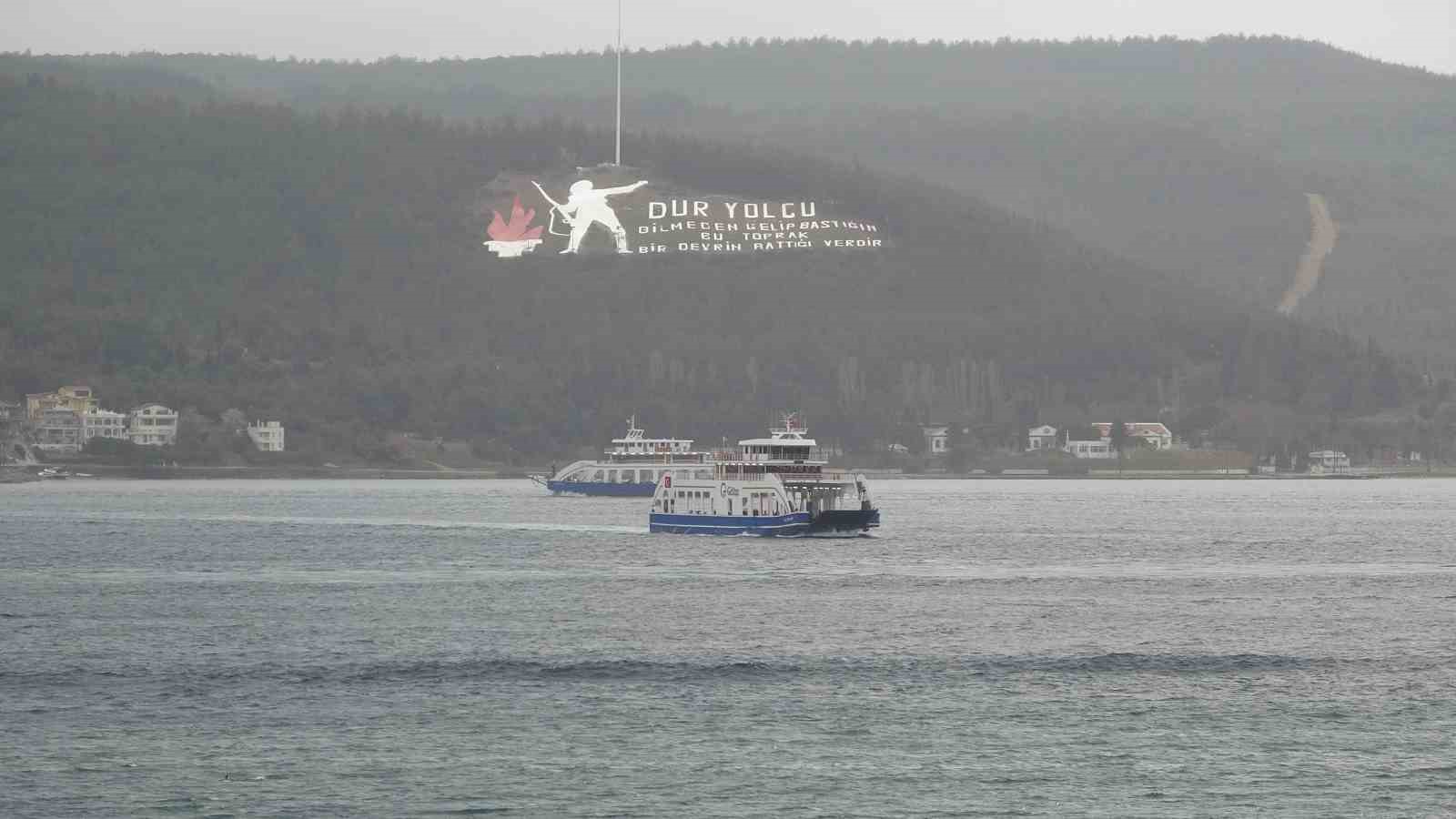 G&ouml;k&ccedil;eada ve Bozcaada&rsquo;ya yarınki t&uuml;m feribot seferleri iptal edildi
