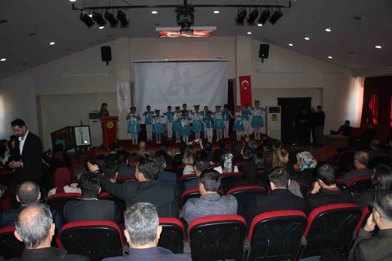 Şırnak’ta 24 Kasım Öğretmenler Günü kutlandı