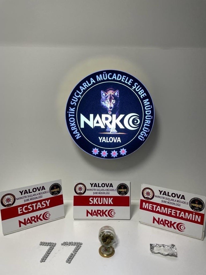 Yalova’daki uyuşturucu operasyonlarında 2 gözaltı
