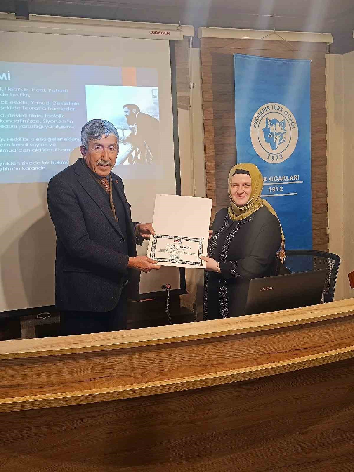 T&uuml;rk Ocakları&rsquo;nda &lsquo;İsrail-Filistin savaşının tarihsel ve dini arka planı&rsquo; konusu ele alındı
