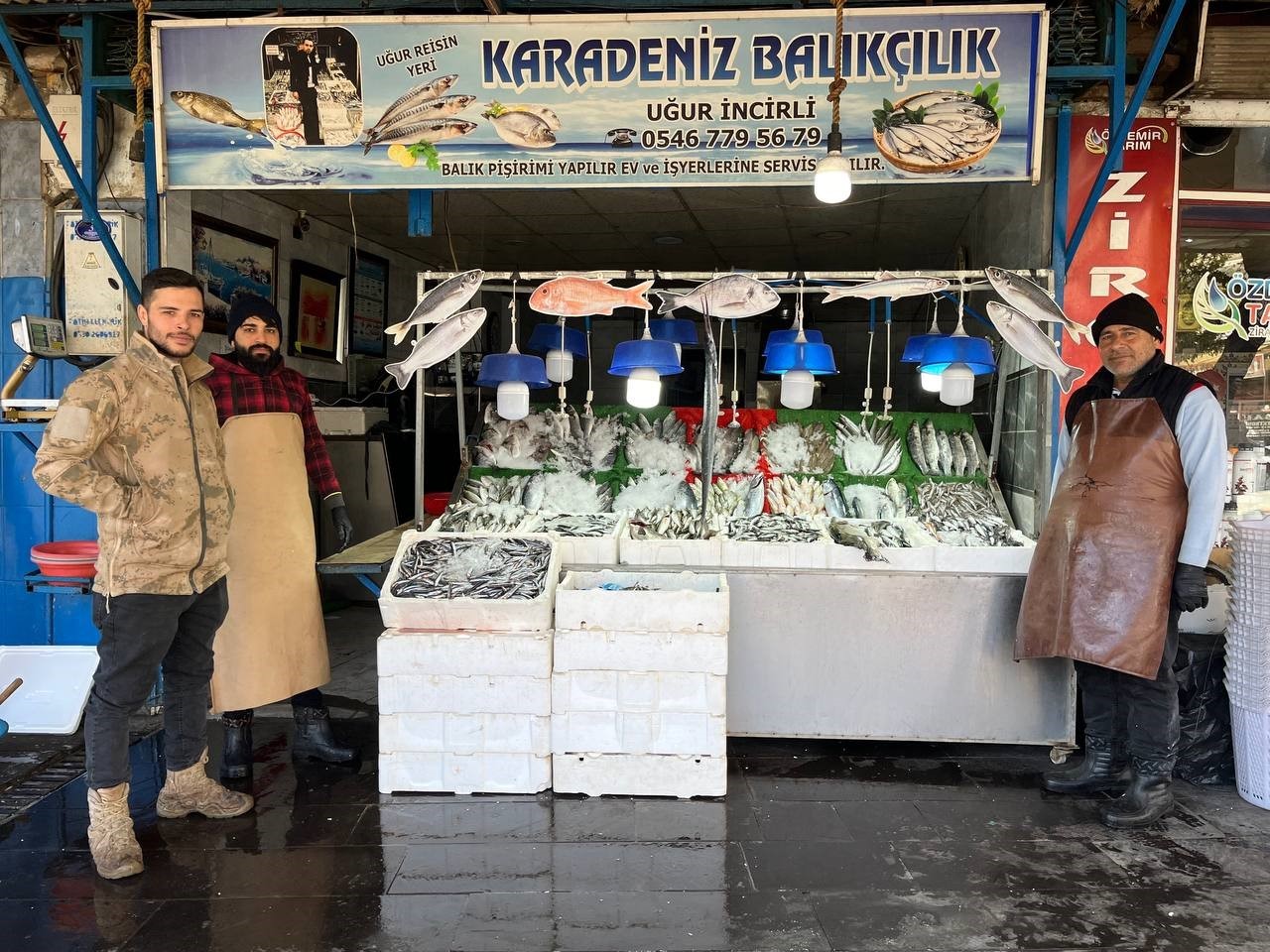 Ege ve Karadeniz’deki fırtına Kilis’teki balık tezgahlarını vurdu
