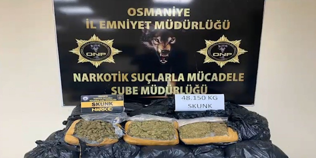 Osmaniye’de 48 kilo sentetik uyuşturucu ele geçirildi