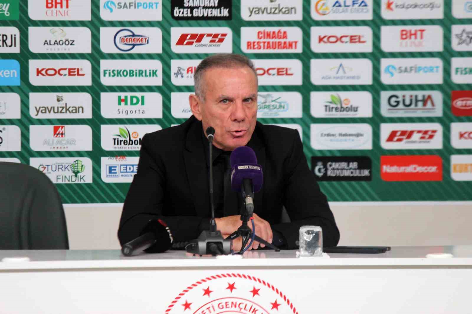 Giresunspor-Kocaelispor maçının ardından
