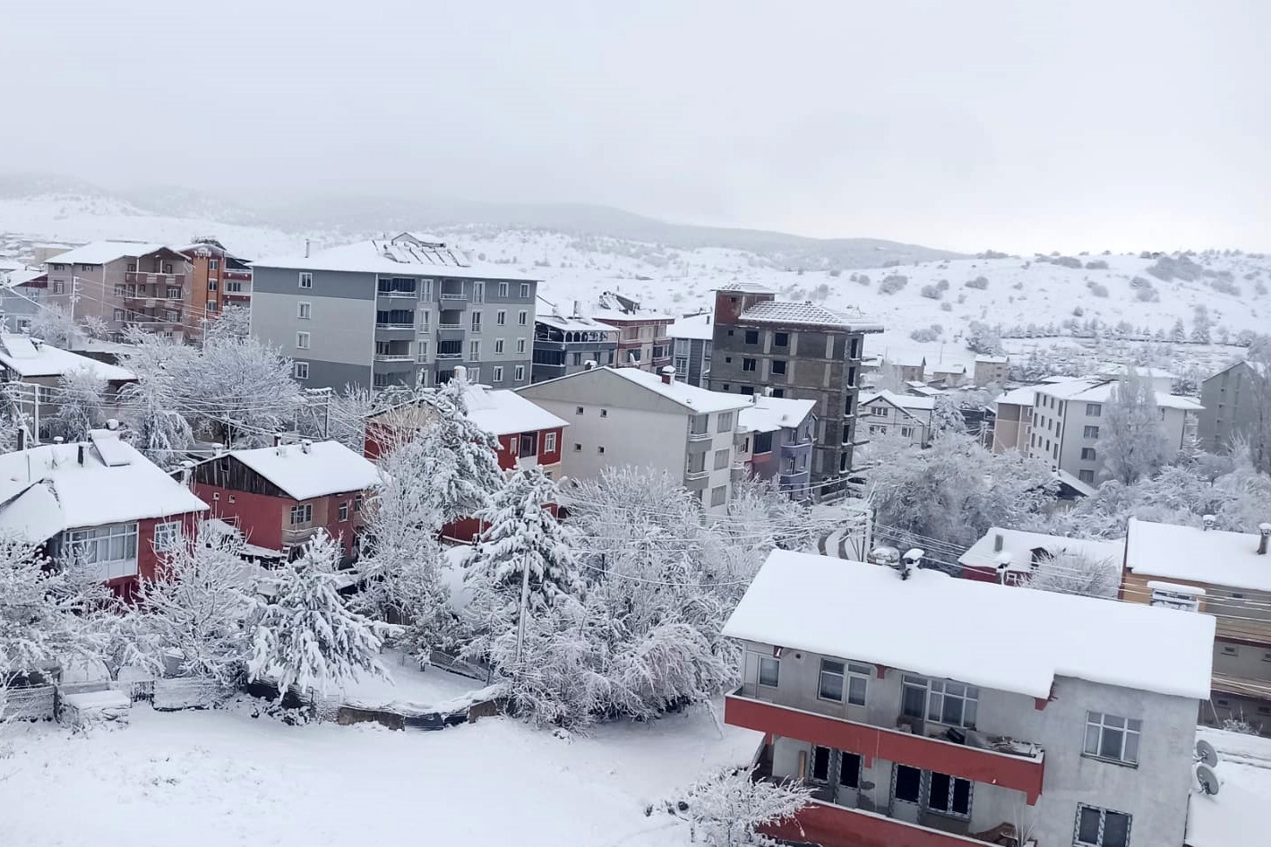Gümüşhane’de kar yağışı