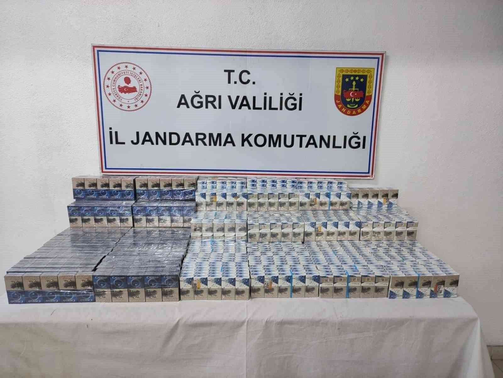 Ağrı’da gümrük kaçağı sigara yakalandı